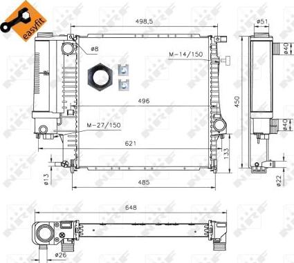 NRF 53849 - Radiator, racire motor aaoparts.ro