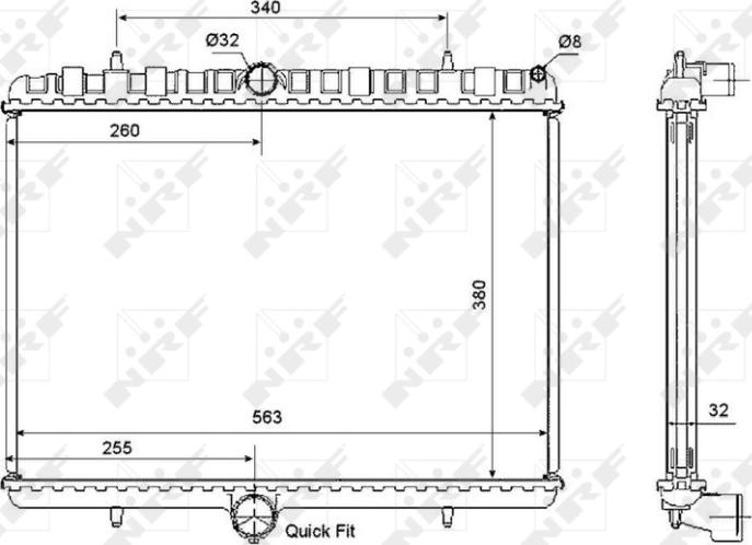 NRF 53861 - Radiator, racire motor aaoparts.ro