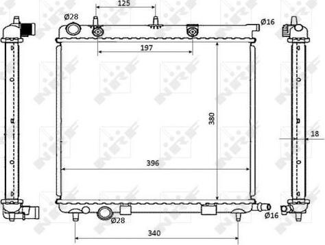 NRF 53863 - Radiator, racire motor aaoparts.ro