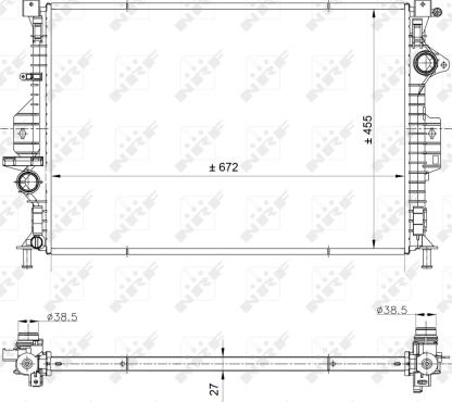 NRF 53812 - Radiator, racire motor aaoparts.ro