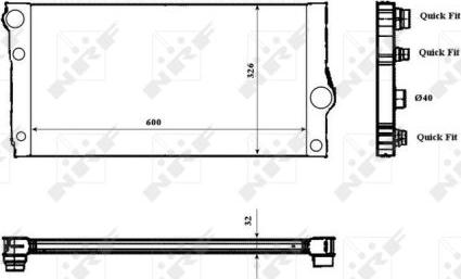 NRF 53817 - Radiator, racire motor aaoparts.ro