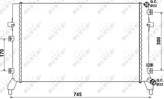 NRF 53884 - Radiator, racire motor aaoparts.ro