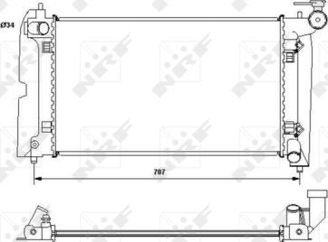 NRF 53396 - Radiator, racire motor aaoparts.ro