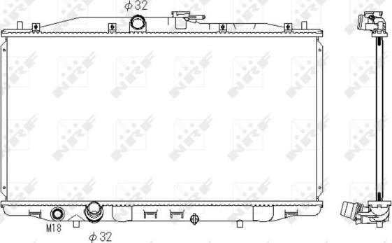 NRF 53392 - Radiator, racire motor aaoparts.ro