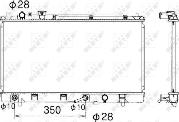 NRF 53340 - Radiator, racire motor aaoparts.ro