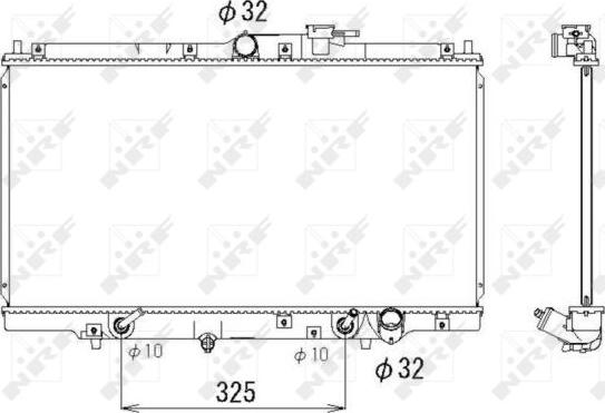 NRF 53328 - Radiator, racire motor aaoparts.ro