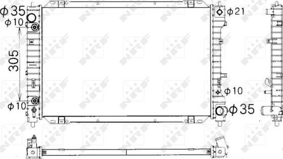 NRF 53378 - Radiator, racire motor aaoparts.ro