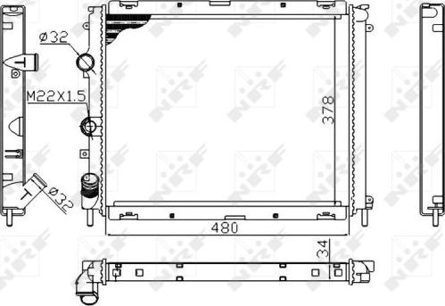 NRF 53209A - Radiator, racire motor aaoparts.ro