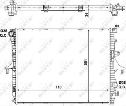 NRF 53798 - Radiator, racire motor aaoparts.ro