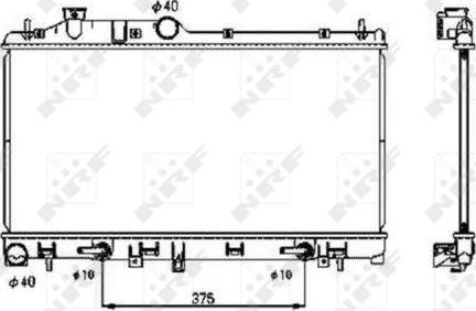 NRF 53700 - Radiator, racire motor aaoparts.ro