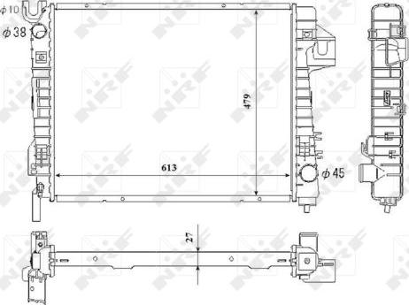 NRF 53712 - Radiator, racire motor aaoparts.ro