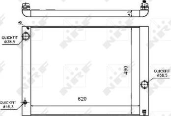 NRF 53724 - Radiator, racire motor aaoparts.ro