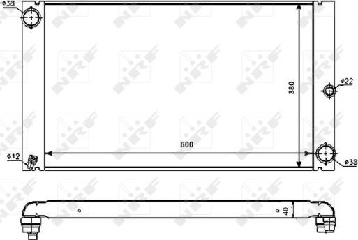 NRF 53725 - Radiator, racire motor aaoparts.ro