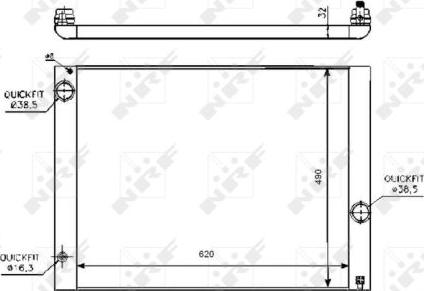 NRF 53728 - Radiator, racire motor aaoparts.ro