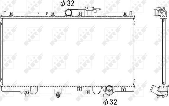 NRF 526717 - Radiator, racire motor aaoparts.ro