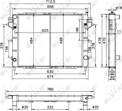 NRF 52144 - Radiator, racire motor aaoparts.ro