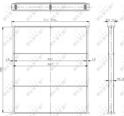 NRF 18711 - Retea radiator, racire motor aaoparts.ro