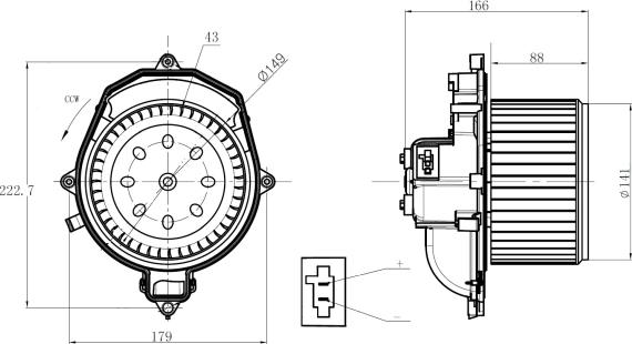 NRF 34269 - Ventilator, habitaclu aaoparts.ro