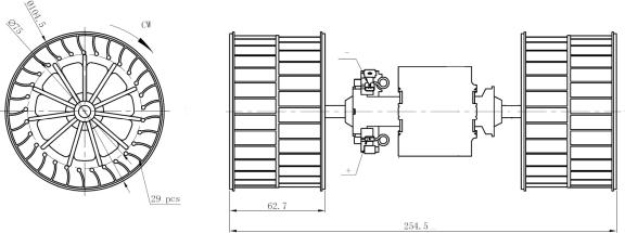 NRF 34284 - Ventilator, habitaclu aaoparts.ro