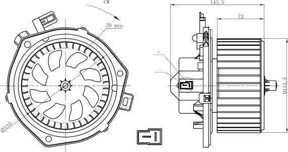 NRF 34280 - Ventilator, habitaclu aaoparts.ro