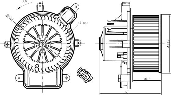 NRF 34270 - Ventilator, habitaclu aaoparts.ro