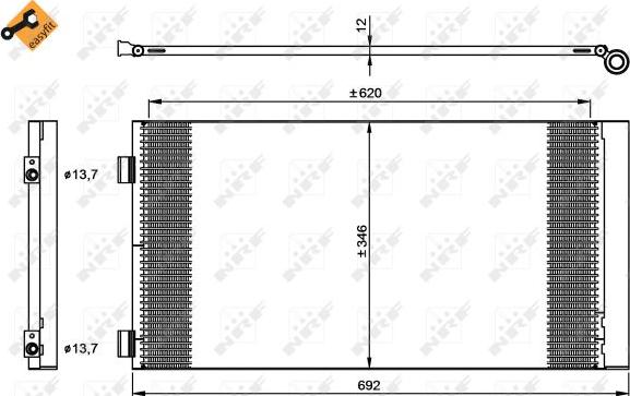 NRF 35961 - Condensator, climatizare aaoparts.ro