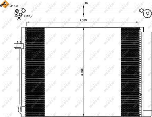 NRF 35906 - Condensator, climatizare aaoparts.ro