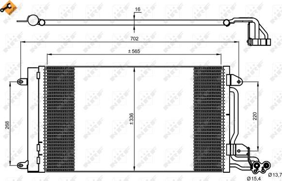 NRF 35910 - Condensator, climatizare aaoparts.ro