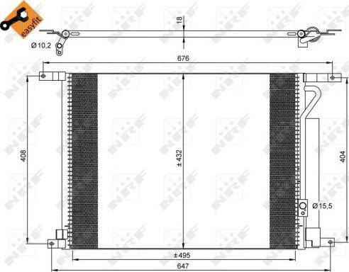 NRF  35931 - Condensator, climatizare aaoparts.ro