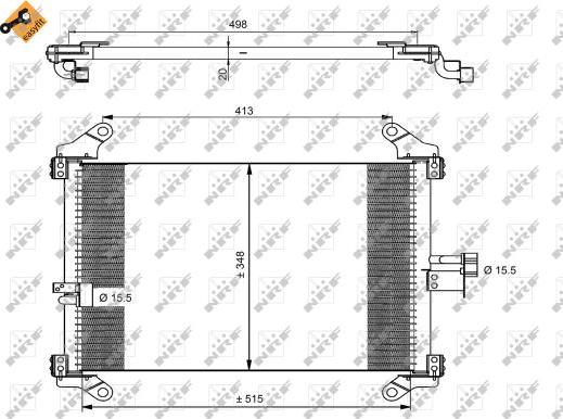 NRF 35494 - Condensator, climatizare aaoparts.ro