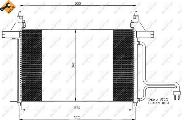 NRF 35495 - Condensator, climatizare aaoparts.ro