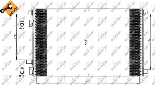 NRF 35449 - Condensator, climatizare aaoparts.ro