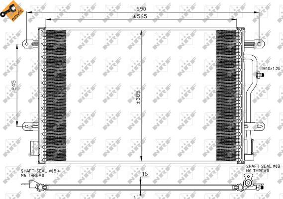 NRF 35465 - Condensator, climatizare aaoparts.ro