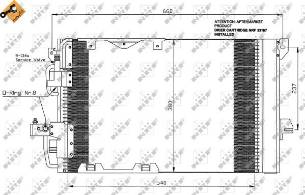 NRF 35416 - Condensator, climatizare aaoparts.ro