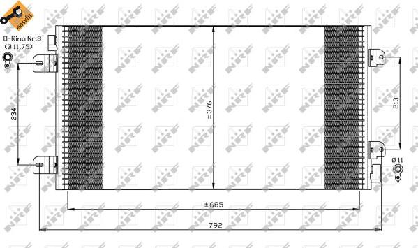 NRF 35485 - Condensator, climatizare aaoparts.ro