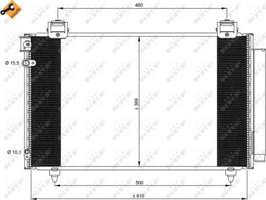 NRF 35592 - Condensator, climatizare aaoparts.ro