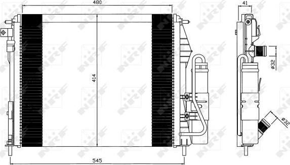 NRF 35547 - Condensator, climatizare aaoparts.ro