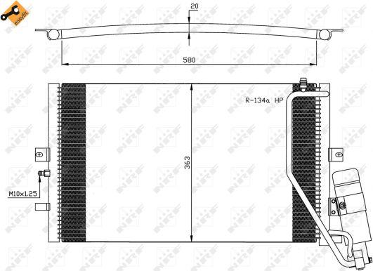 NRF 35558 - Condensator, climatizare aaoparts.ro