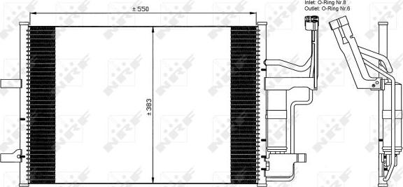 NRF 35508 - Condensator, climatizare aaoparts.ro