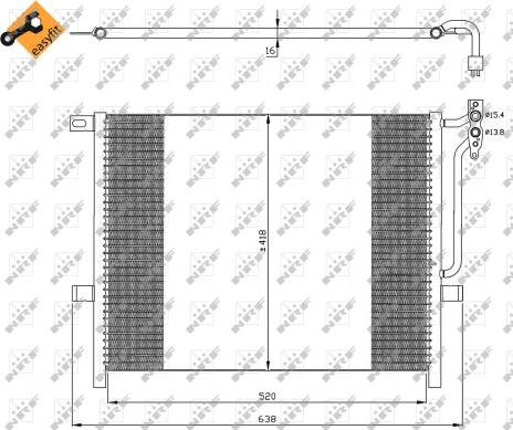 NRF 35589 - Condensator, climatizare aaoparts.ro