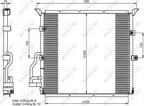 NRF 35586 - Condensator, climatizare aaoparts.ro