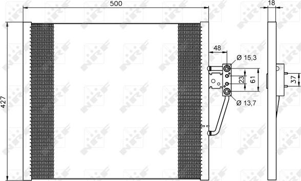 NRF 35587 - Condensator, climatizare aaoparts.ro