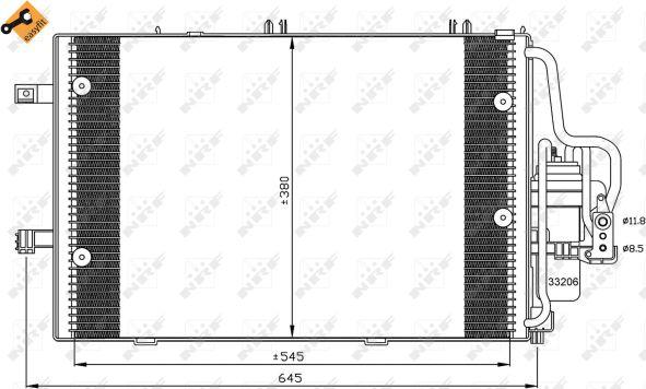 NRF 35530 - Condensator, climatizare aaoparts.ro