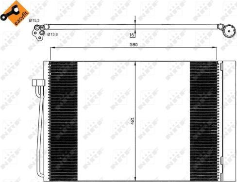 NRF 35537 - Condensator, climatizare aaoparts.ro