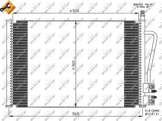 NRF 35524 - Condensator, climatizare aaoparts.ro