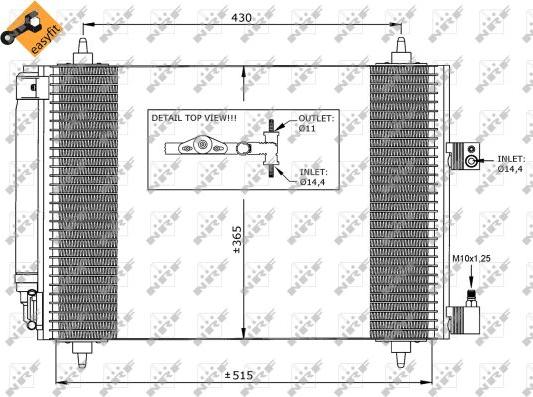 NRF 35649 - Condensator, climatizare aaoparts.ro