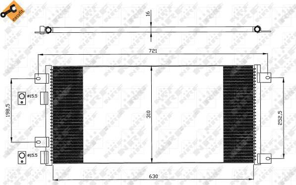 NRF 35643 - Condensator, climatizare aaoparts.ro