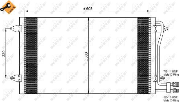 NRF 35656 - Condensator, climatizare aaoparts.ro