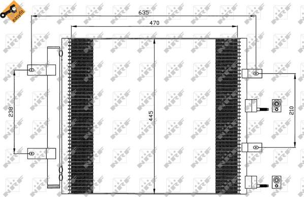 NRF 35604 - Condensator, climatizare aaoparts.ro