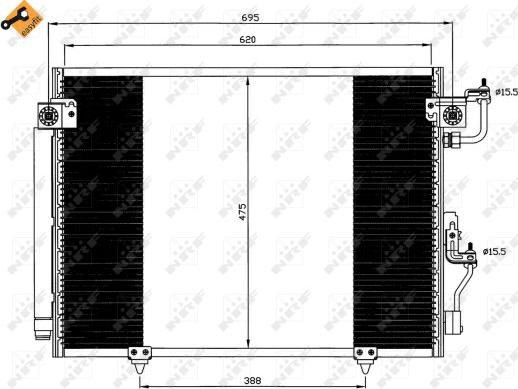 NRF 35619 - Condensator, climatizare aaoparts.ro